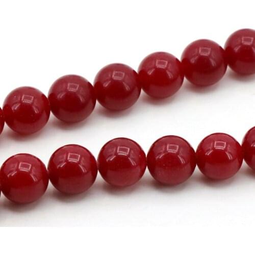 Red Chalcedony 10mm Round shape loose beads Manual DIY Accessories fashion jewelry suitable for making ornaments wholesale 15