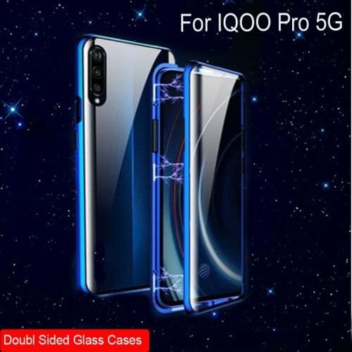 Magnetic Adsorption Case For VIVO IQOO Pro 5G Metal Frame Doubl Sided Glass Cover For VIVO IQOO Pro 5G Protective Phone Case