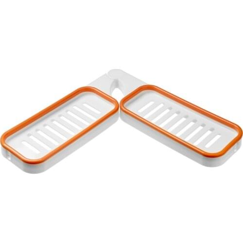 Multifunction Rotatable Corner Shelf Wall-Mounted Bathroom Storage Rack Hollow Out Drain Basket Adhesive Shampoo Cosmetic Organi