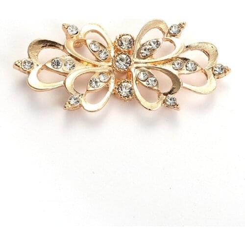 Fashion Women Girls Decorative Shiny Crystal Cape Cloak Clasps Fasteners Buckle Brooch Clip Vintage Cardigan Collar Clips Holder