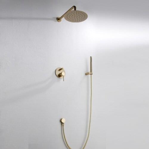 Shower faucet set Wall Mounted single lever bathroom shower Mixer Set Water Tap torneira chuveiro ducha burh gold black