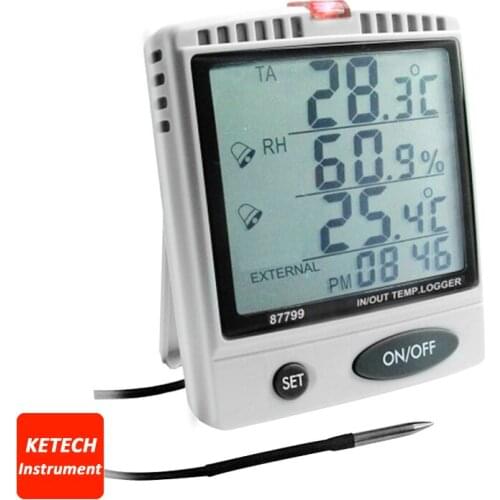 Desktop IN/OUT Humidity Temperature Datalogger AZ87799