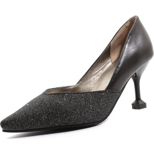 Contracted joker single shoes during the spring and autumn 2019 cats with high with point size