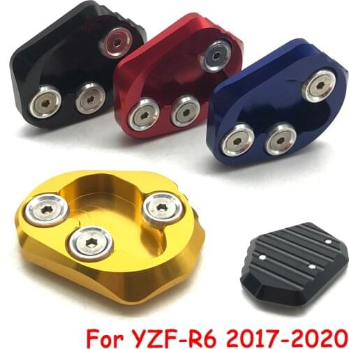 For Yamaha YZF-R6 YZF R6 YZFR6 2017-2020 Motorcycle Kickstand Foot Side Stand Extension Enlarge Pad Support Plate