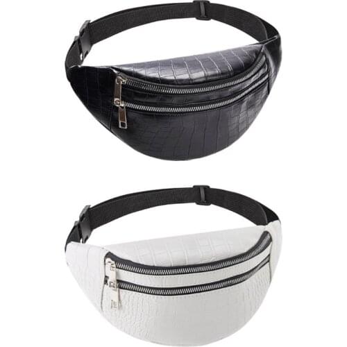 Womens bag Crocodile Pattern Waist Fanny Pack Belt Pouch Travel Hip Bum Shoulder Bag