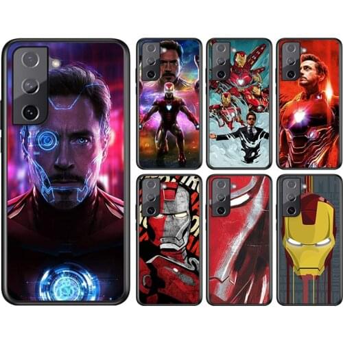 Marvel Avengers Iron Man Super Hero For Samsung Galaxy S21 S20FE S10 S10e S9 S8 S7 S6 Ultra Plus Lite Edge 5G Phone Case