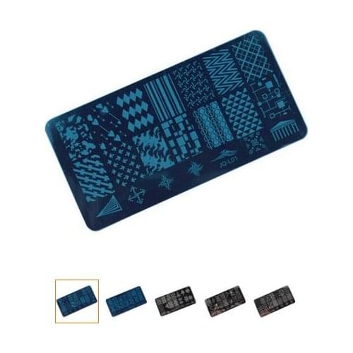Nail Art Stamp Stamping Image Plate 6*12cm Stainless Steel Nail Template Manicure Stencil Tools, 20 Styles For Choose