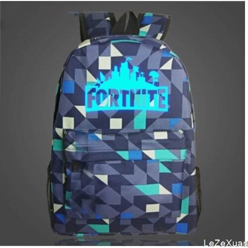 Fortnite Night Luminous Backpack Men and Women Adult Schoolbag High Capacity Bag Fortnites Toys Peripheral
