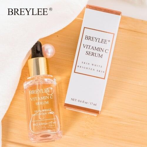 BREYLEE Face Care Vitamin C Serum Facial Anti-Aging Lifting Firming Collagen Remove Wrinkles Fine Lines Skin Care Essence Oil