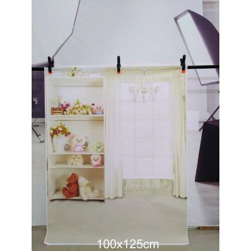 Vinyl Back Drops for Photography Toy Rack Photo Background Curtain Crystal Chandeliers Baby Photography Props
