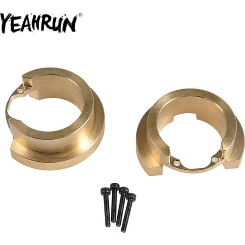 YEAHRUN TRX4 Brass Counterweight Portal Drive Axle Balance Weight for 1/10 RC Crawler Car Traxxas TRX-4 Upgrade Parts
