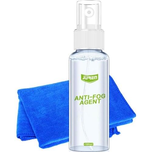 100ml Car Glass Rainproof Anti-Fog Agent Front Glass Window Bathroom Defogging Long-Lasting Spray With Towel
