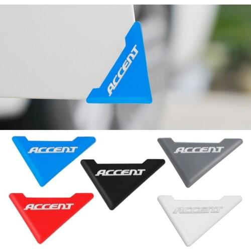 2Pcs Silicone for Hyundai Accent Car Door Corner Cover Bumper Crash Scratch Protector Anti-Scratch Crash Protection