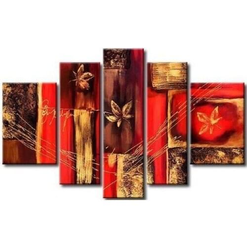 5/100% hand-painted butterfly warm spring flowers landscape wall paintings home decoration