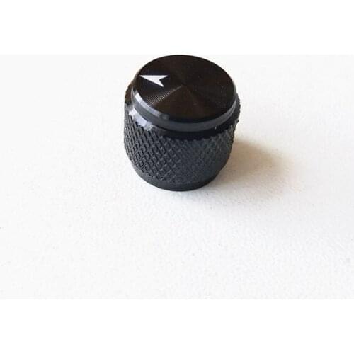 5pcs aluminum knob potentiometer knob 12.5*11*6mm Knurled black potentiometer cap car knob switch cap Encoder for amplifier