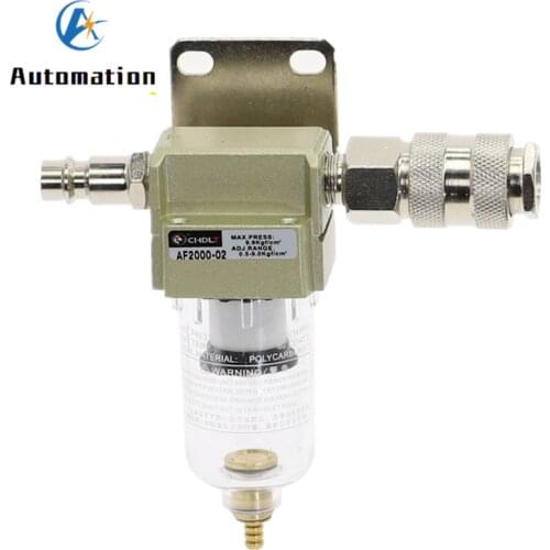 AF2000-02 Compressed Air Compressor In Line Moisture Water Filter Trap 1/4" W Pneumatic Fittings
