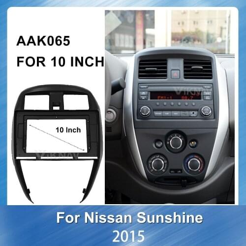 10 inch Car Radio Fascia GPS navigation For Nissan New Sunshine 2015 Stereo Panel Dash Installation Trim Kit Face Plate
