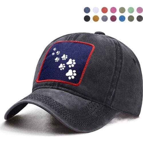 Cat Paws Printed Baseball Cap Dad Trucker Solid Hat Women Ponytail Berets Bone Caps Casquette Snapback Gorras Boinas Brand Hats
