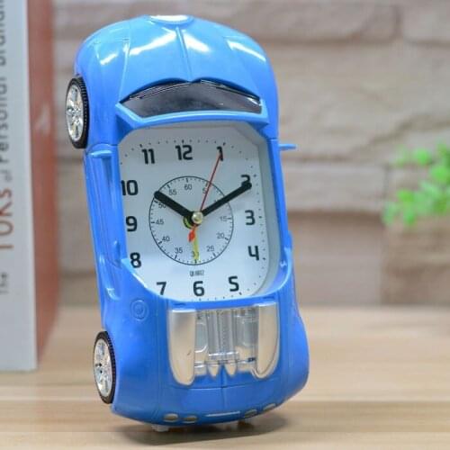 Mute Time Alarm Clock Student Children Get Up Bedroom Car Model Creative Personality Characteristics Gift Car Home Decoration