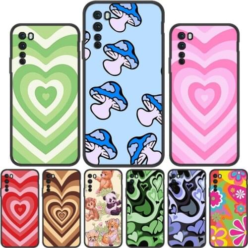 For Oneplus Nord N10 5G Case Latte Love Coffee Heart Silicone Case Case For One plus Nord N100 Phone Cases Cover N 10 100 Panda