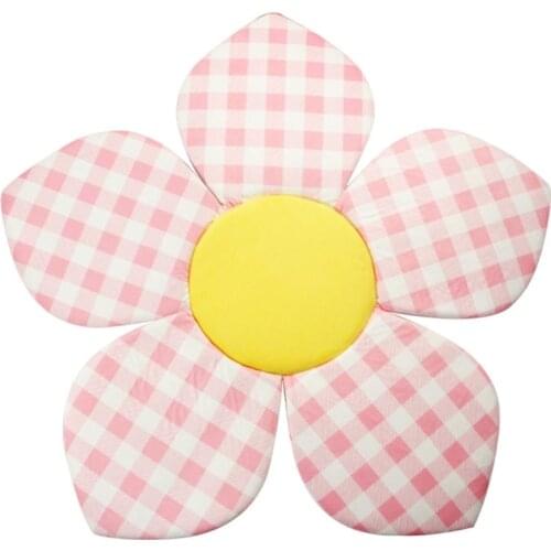 28EC Flower Baby Bath Pad Infant Comfort Bathtub Mat Tub Support Lounger Sink Bath Cushion for Newborn Photo Shooting Props