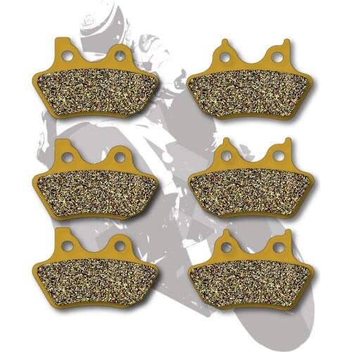 Motorcycle Disc Semi-Metallic Brake Pads Front & Rear For HARLEY FLHTCUI 1450 Electra Glide Ultra Classic 2000-2004