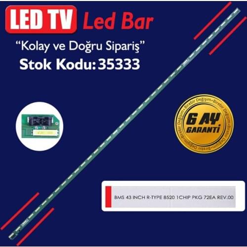For LG INNOTEK BMS 43INCH R-TYPE 8520 1CHIP PKG IP65 72EA REV.00 141022 - 47.2 CM 36 LED- (WK-948)