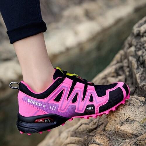 Large Size 2021 Women Hiking Footwear Soft Outdoor Casual Shoes Summer Breathable Mesh Sneakers Fashion Running Shoes