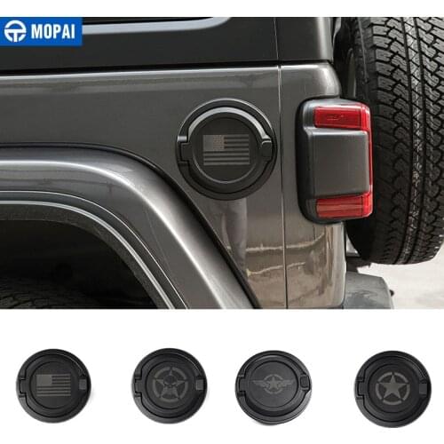 MOPAI Tank Covers for Jeep Wrangler JL 2018+ ABS Car Gas Fuel Tank Cap Cover Accessories for Jeep Wrangler JL 2019