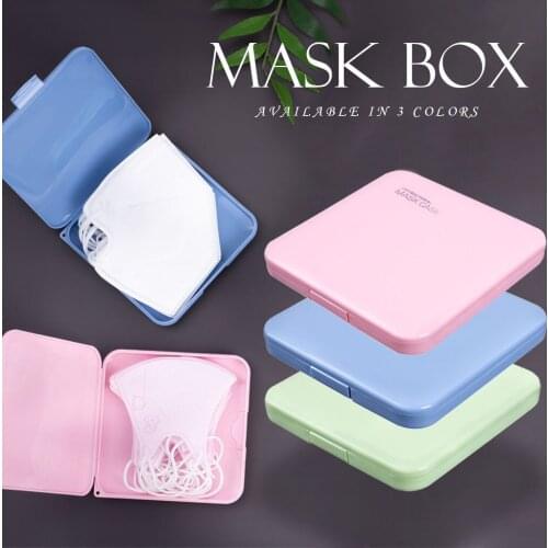Mask Storage Box Transparent Plastic Ornament Sample empty Box Parts Tools Packaging Box Mask holder Multifunctional Organizer