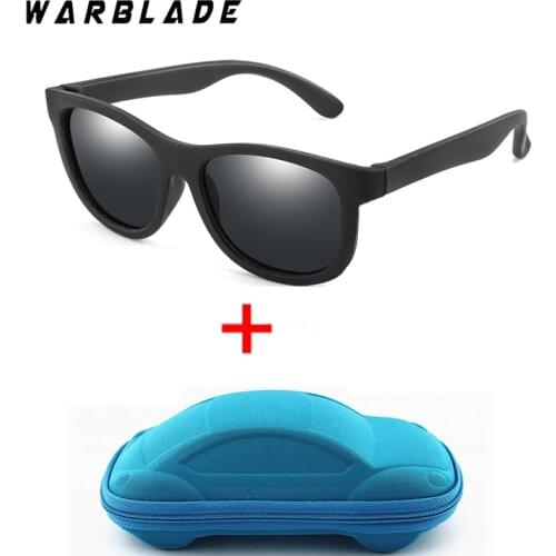 WarBlade Fashion Children Sunglasses TR90 Boy Girl Kids Polarized Sun Glasses Silicone Safety Baby Infant Shades UV400 Eyewear