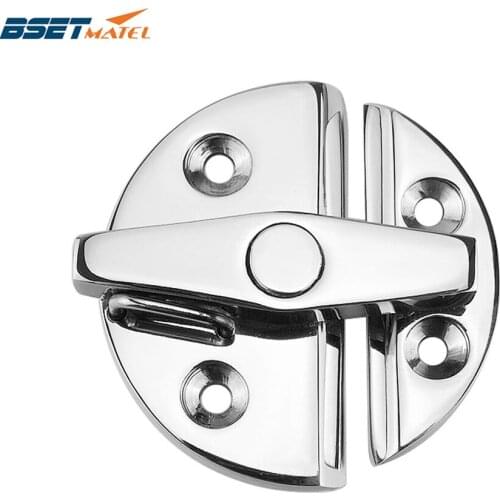 Marine Grade Stainless Steel 316 Boat Door Cabinet Hatch Round Turn Button Twist Catch Latch Marine Hardware Accessories