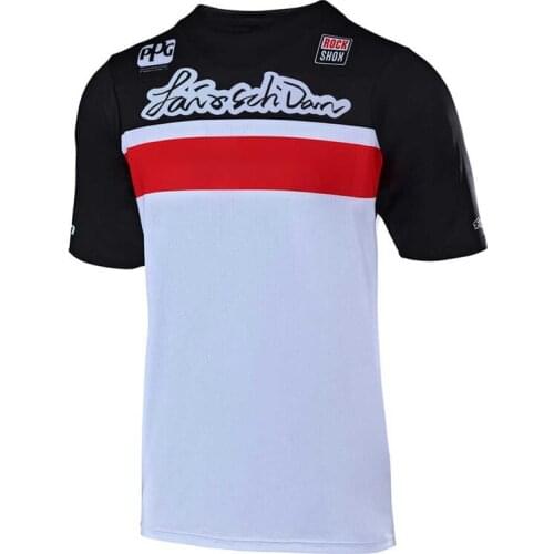 Camisa ciclismo masculina LairschDan 2021 new mens downhill short sleeve off-road moto bicycle mx mtb jersey mountain bike shirt