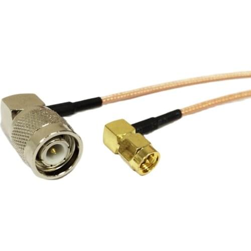 New SMA Male Right Angle Switch TNC Male 90-Degree Jumper Cable adapter RG316 15cm/30cm/50cm/100cm Wholesale Fast Ship
