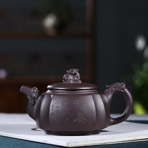 Wholesale yixing quality goods by manual recommended undressed ore purple clay drink or tea set a undertakes the teapot