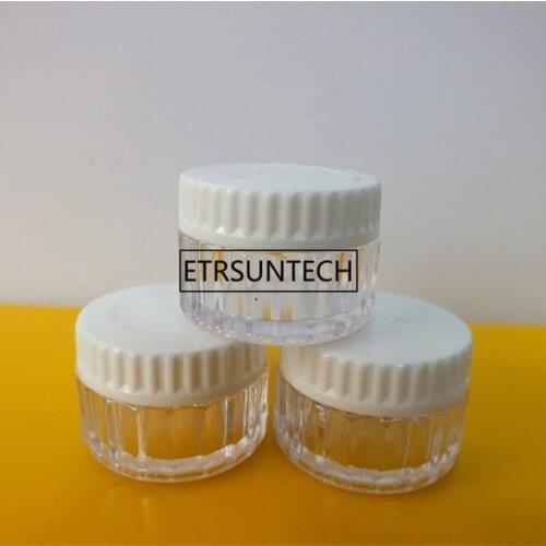 5g Plastic Cosmetic Makeup Jar Pots Transparent Sample Bottles Eyeshadow Cream Lip Balm Container Storage Box F1660