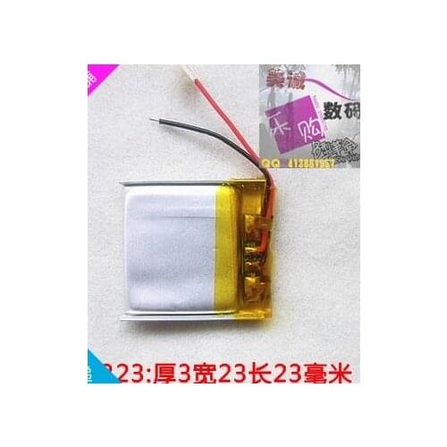 032323110 Ma polymer battery, small clip battery, MP3 battery, clip battery Rechargeable Li-ion Cell