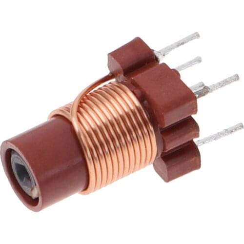 50PCS Adjustable Inductor Shell Skeleton High Frequency Ferrite Core 26T 2.1uh~6.8uh Inductor Coil Suitable For 25MHz-100MHz