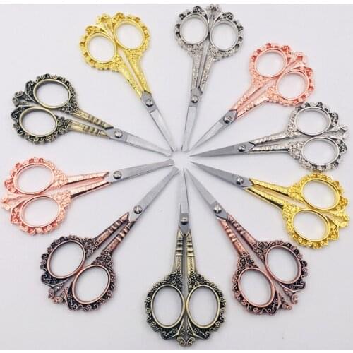 Retro Antique Scissors Thread Cutter Vintage Scissors Embroidery Cross Stitch Sewing Stainless Steel Scissors Tailors Scissors