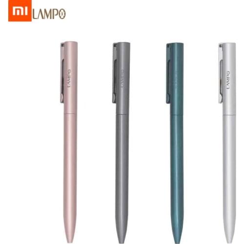 Xiaomi LAMPO Sign Pens Metal Ballpoint pen PREMEC Smooth Switzerland Refill 0.5mm Japan Black Blue Ink Signing Gel Pens