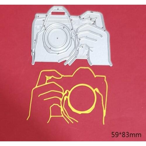 Camera Handheld SLR Metal Cutting Dies DIY Scrapbooking Card Stencil Paper Craft Handmade Album Handbook Decoration 2021 New