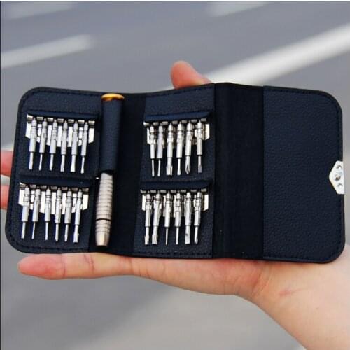 Discount price 25 in 1 small screwdriver combination mobile phone repair tool set Repair table disassemble small cross function