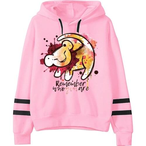 Cartoon Printed Kawaii The Lion King Hoodies Women Sweatshirt Harajuku Fashion Casual Autumn Winter Coat Unisex Punk 90s Clothes