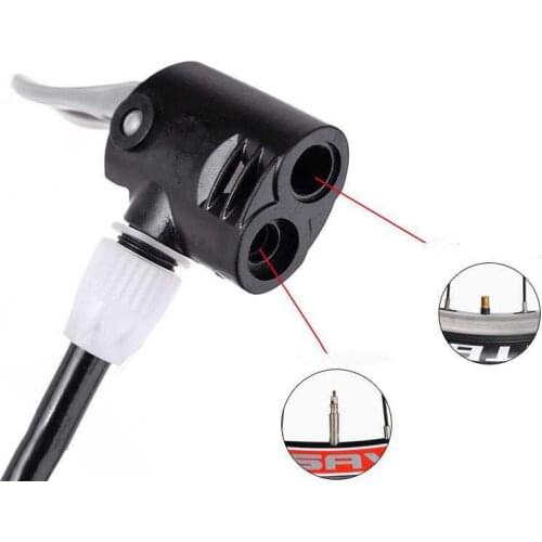 Bicycle Pump Nozzle Hose Adapter F/V A/V Schrader/Presta Valve Converter Double Head Pumping Parts MTB Bike Accessories