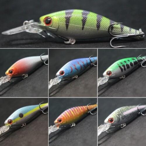 WLure 7.5g 8.5cm 2 Meter Diving Depth Lightweight Minnow Crankbait Floating Slowly with 2 #8 Hooks Musky Fishing Lures M515