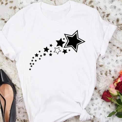 Women Star Cartoon 90s Style Clothing Casual Summer Female Tshirts Fashion Clothes Graphic T Top Lady Print Tee T-Shirt