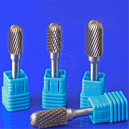 1pcs-free shipping solid carbide tungsten steel milling cutter,6mm shank C type Metal electric grinding head,Polishing tool