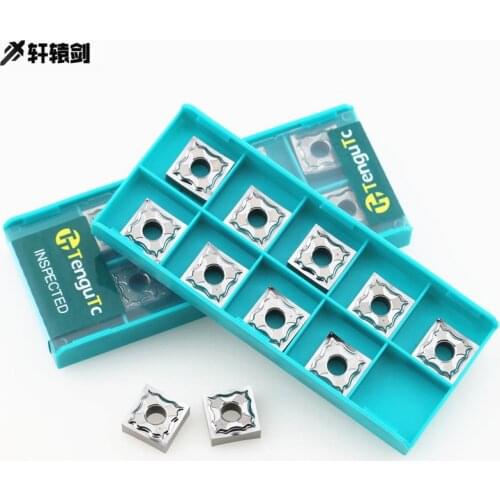 10PCS SNMG120402 SNMG120404 SNMG120408 HA K10 Crbide Inserts CNC External Turning Tool for Aluminum