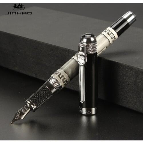 189 Bronze Old silver Metal Emboss China tripod gift piece Trim M Fountain Pen