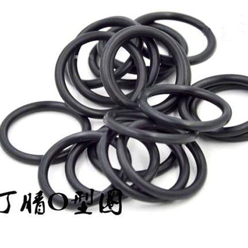 20pcs 1.8mm wire diameter black silicone O-ring 31.5mm-41.2mm Inner diameter waterproof insulation rubber band abrasion resis
